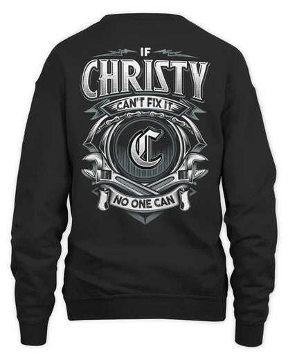 CHRISTY AP81-K4-626 - Personalized Ahmed Quote Apparel “If Ahmed Can't Fix It, No One Can” - Unisex Sweatshirt - Black