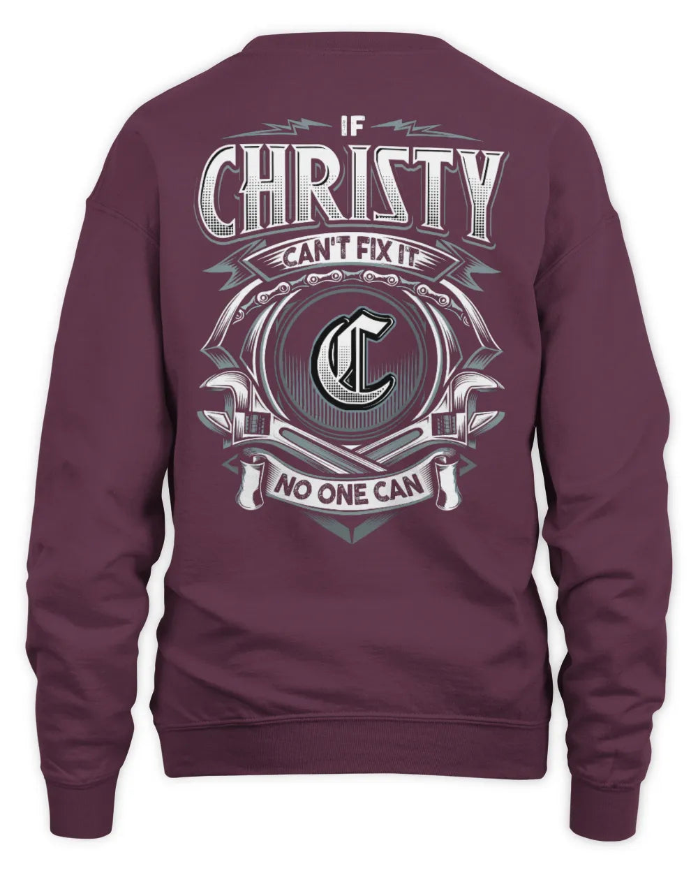 CHRISTY AP81-K4-626 - Personalized Ahmed Quote Apparel “If Ahmed Can't Fix It, No One Can” - Unisex Sweatshirt - Maroon