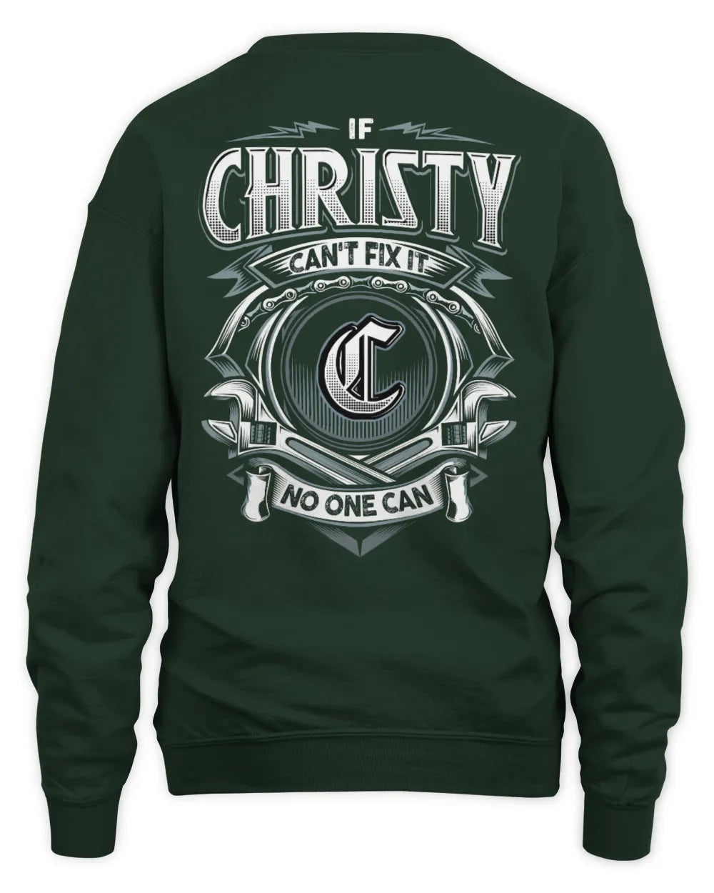 CHRISTY AP81-K4-626 - Personalized Ahmed Quote Apparel “If Ahmed Can't Fix It, No One Can” - Unisex Sweatshirt - Forest Green