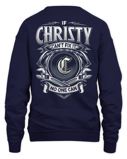 CHRISTY AP81-K4-626 - Personalized Ahmed Quote Apparel “If Ahmed Can't Fix It, No One Can” - Unisex Sweatshirt - Navy