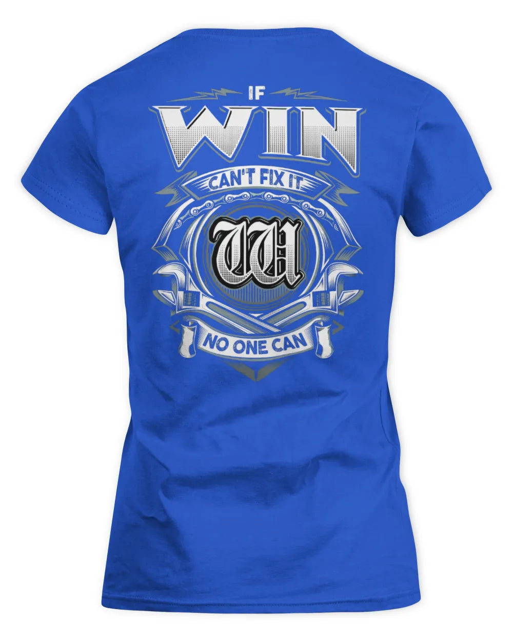 WIN AP81-K4-626 - Personalized Ahmed Quote Apparel “If Ahmed Can't Fix It, No One Can” - Women's Standard T-Shirt - Royal