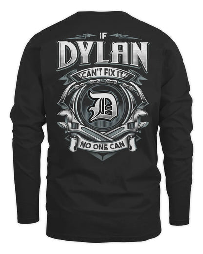 DYLAN AP81-K4-626 - Personalized Ahmed Quote Apparel “If Ahmed Can't Fix It, No One Can” - Men's Long Sleeved T-Shirt - Black