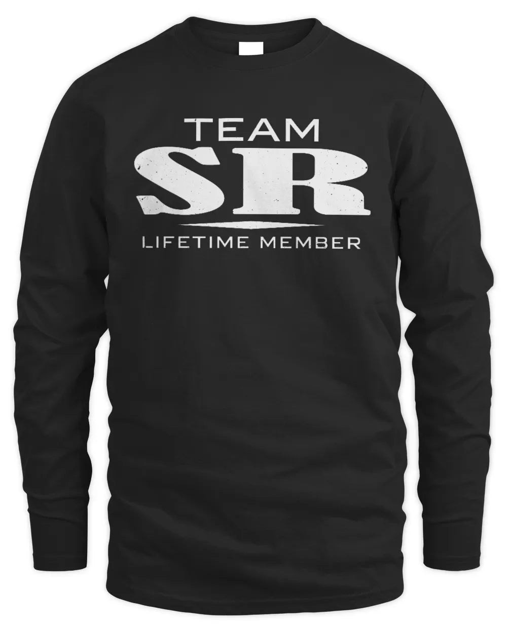 SR BL62-K4-128 - Personalized “Team NAME Lifetime Member” - Men's Long Sleeved T-Shirt - Black