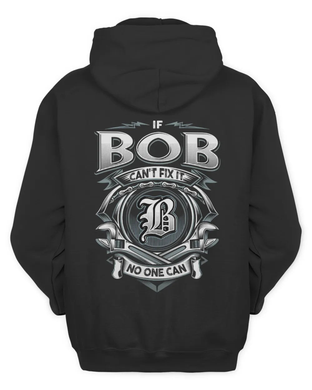 BOB AP81-K4-626 - Personalized Ahmed Quote Apparel “If Ahmed Can't Fix It, No One Can” - Unisex Hoodie - Black