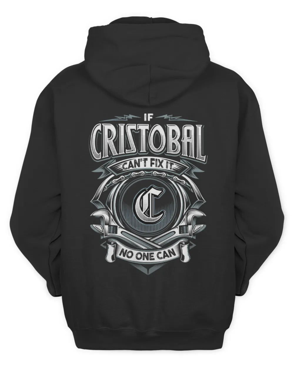 CRISTOBAL AP81-K4-626 - Personalized Ahmed Quote Apparel “If Ahmed Can't Fix It, No One Can” - Unisex Hoodie - Black