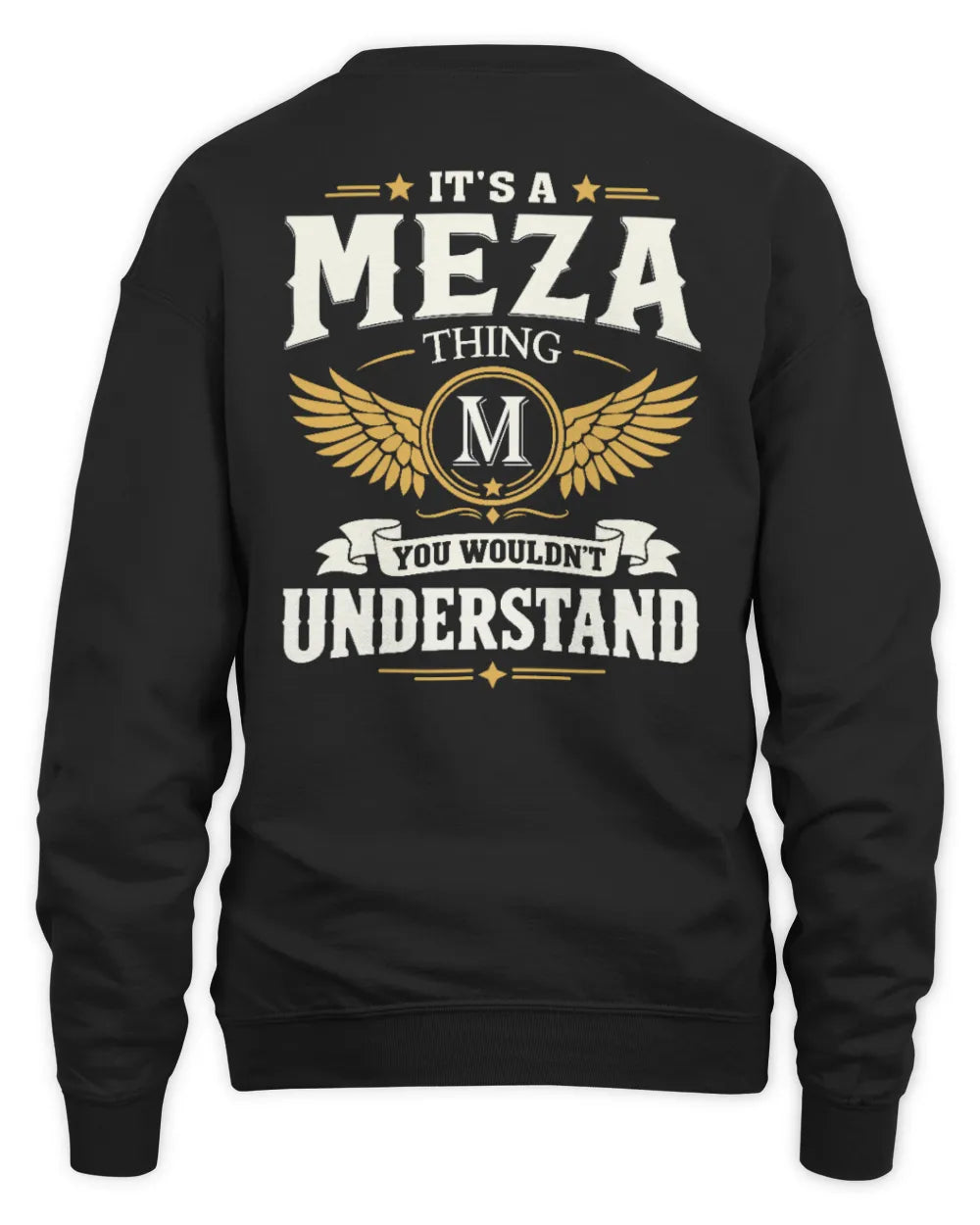 MEZA KT06-M008 It’s a [NAME] Thing – You Wouldn’t Understand | Personalized Vintage T-Shirt - Unisex Sweatshirt - Black