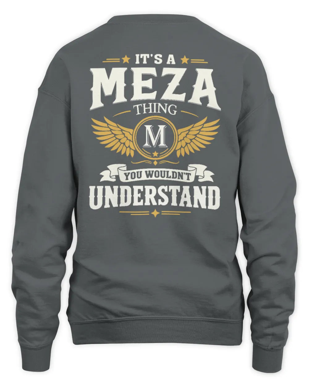 MEZA KT06-M008 It’s a [NAME] Thing – You Wouldn’t Understand | Personalized Vintage T-Shirt - Unisex Sweatshirt - Charcoal