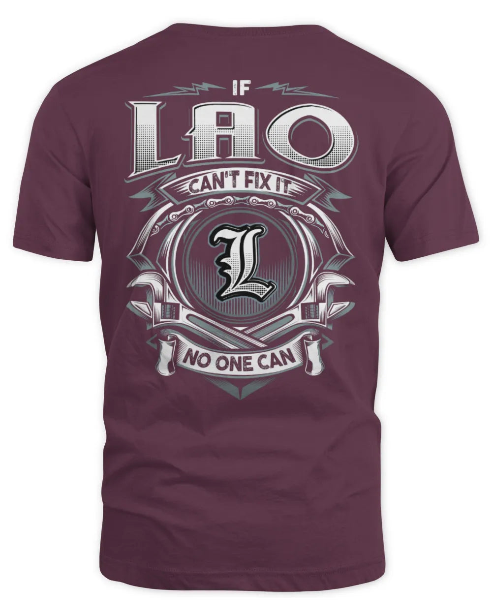 LAO AP81-K4-626 - Personalized Ahmed Quote Apparel “If Ahmed Can't Fix It, No One Can” - Unisex Standard T-Shirt - Maroon
