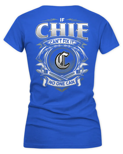 CHIE AP81-K4-626 - Personalized Ahmed Quote Apparel “If Ahmed Can't Fix It, No One Can” - Women's V-Neck T-Shirt - Royal