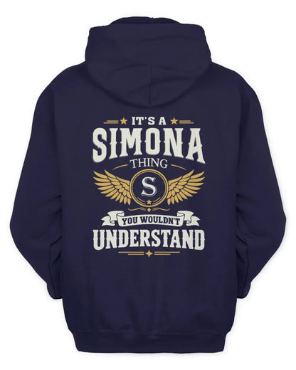 SIMONA KT06-M008 It’s a [NAME] Thing – You Wouldn’t Understand | Personalized Vintage T-Shirt - Unisex Hoodie - Navy