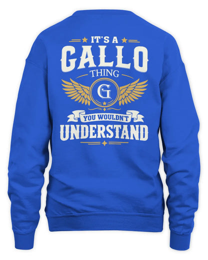 GALLO KT06-M008 It’s a [NAME] Thing – You Wouldn’t Understand | Personalized Vintage T-Shirt - Unisex Sweatshirt - Royal