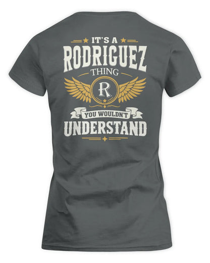 RODRIGUEZ KT06-M008 It’s a [NAME] Thing – You Wouldn’t Understand | Personalized Vintage T-Shirt - Women's Standard T-Shirt - Charcoal
