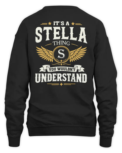 STELLA KT06-M008 It’s a [NAME] Thing – You Wouldn’t Understand | Personalized Vintage T-Shirt - Unisex Sweatshirt - Black