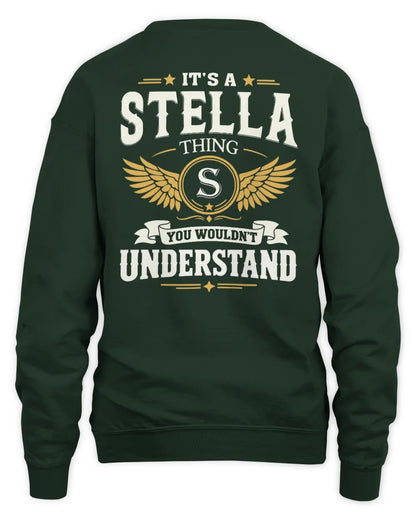 STELLA KT06-M008 It’s a [NAME] Thing – You Wouldn’t Understand | Personalized Vintage T-Shirt - Unisex Sweatshirt - Forest Green