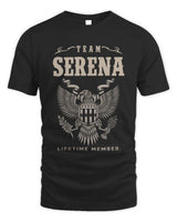 SERENA TP06-K82 – Personalized Classic Style Apparel “Team NAME Lifetime Member” - Unisex Standard T-Shirt - Black
