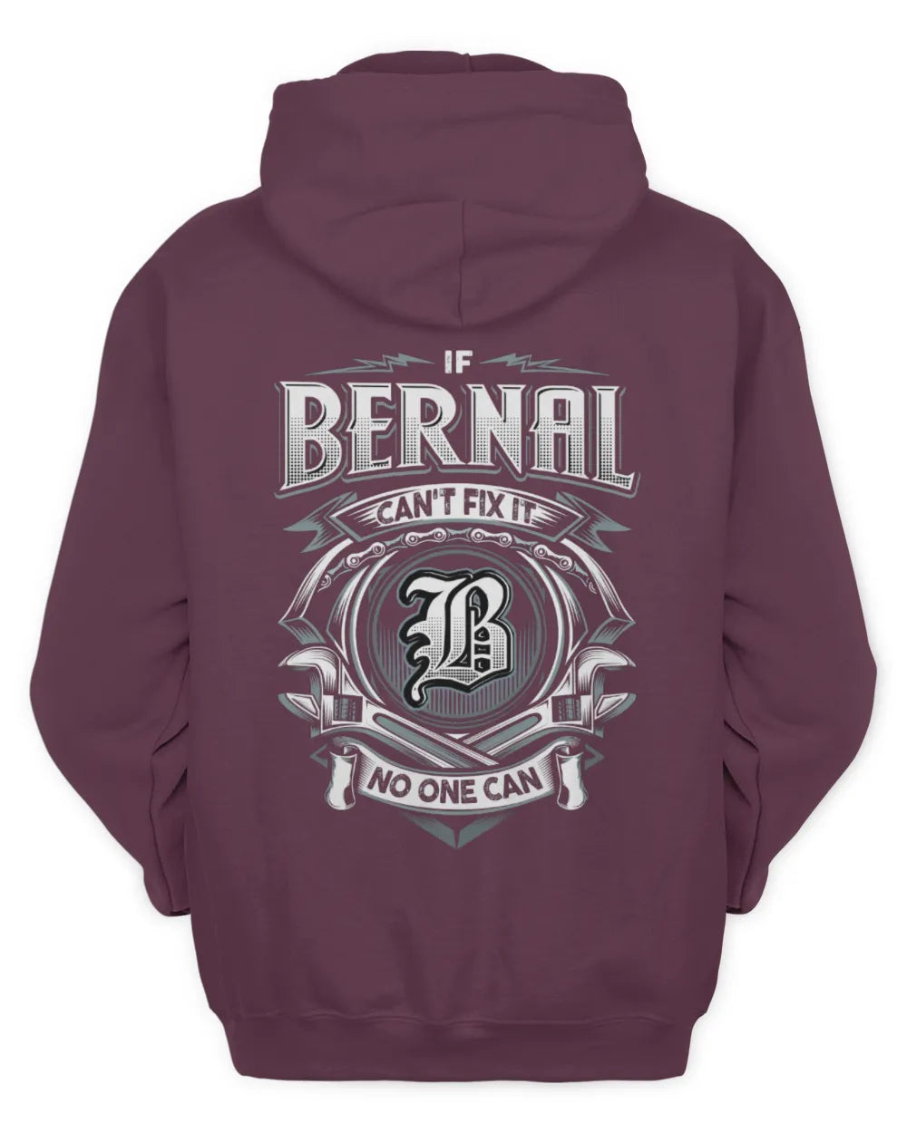 BERNAL AP81-K4-626 - Personalized Ahmed Quote Apparel “If Ahmed Can't Fix It, No One Can” - Unisex Hoodie - Maroon