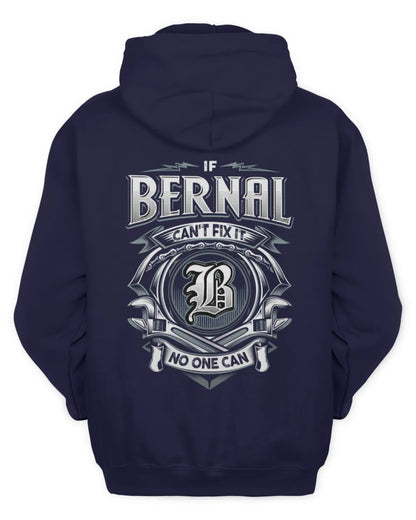 BERNAL AP81-K4-626 - Personalized Ahmed Quote Apparel “If Ahmed Can't Fix It, No One Can” - Unisex Hoodie - Navy