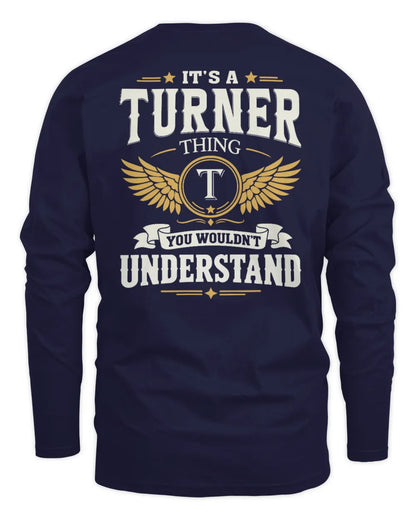 TURNER KT06-M008 It’s a [NAME] Thing – You Wouldn’t Understand | Personalized Vintage T-Shirt - Men's Long Sleeved T-Shirt - Navy