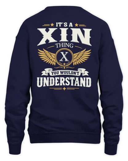 XIN KT06-M008 It’s a [NAME] Thing – You Wouldn’t Understand | Personalized Vintage T-Shirt - Unisex Sweatshirt - Navy