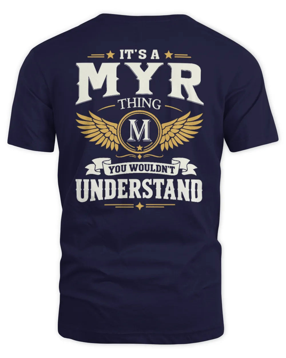 MYR KT06-M008 It’s a [NAME] Thing – You Wouldn’t Understand | Personalized Vintage T-Shirt - Unisex Standard T-Shirt - Navy