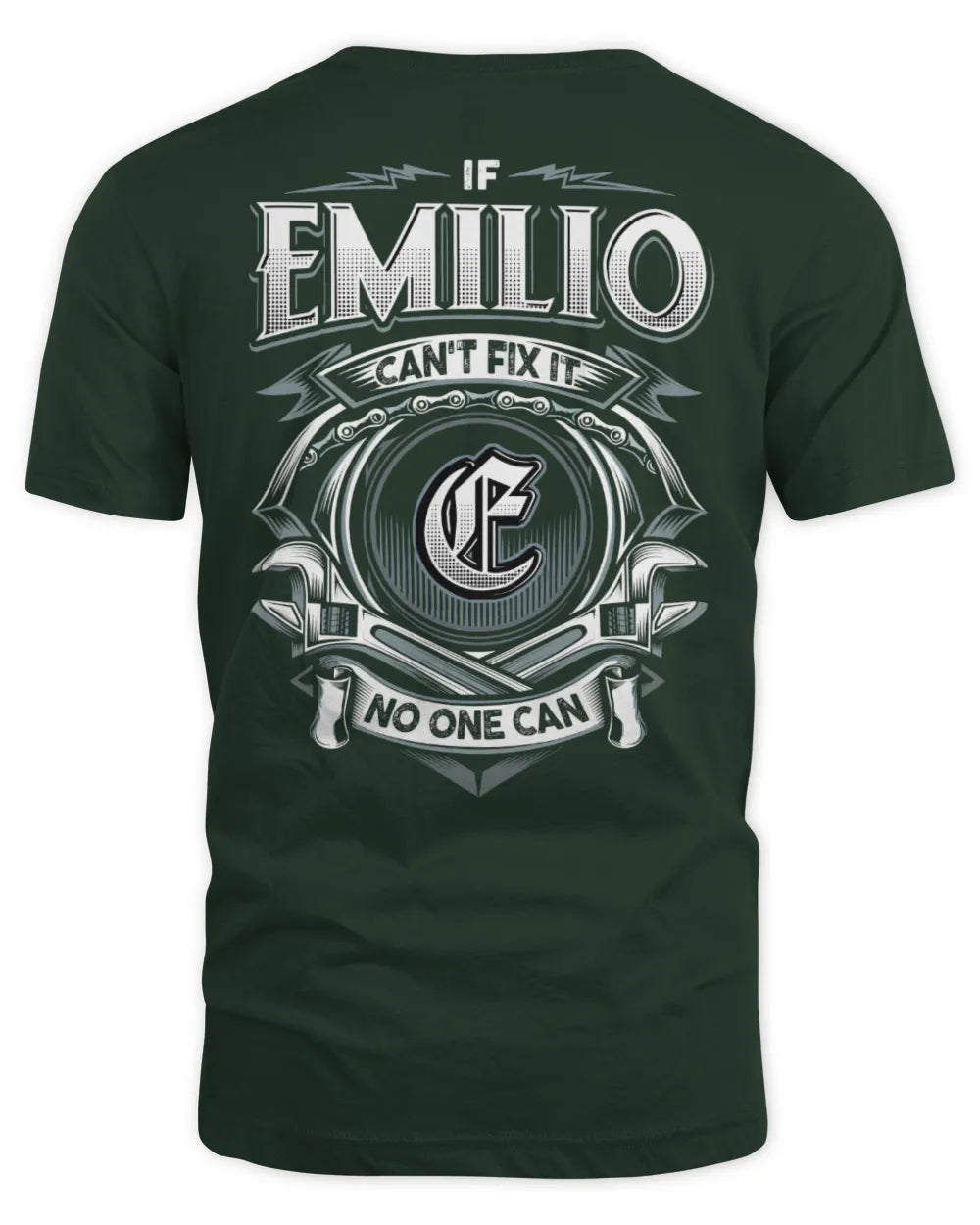 EMILIO AP81-K4-626 - Personalized Ahmed Quote Apparel “If Ahmed Can't Fix It, No One Can” - Unisex Standard T-Shirt - Forest Green