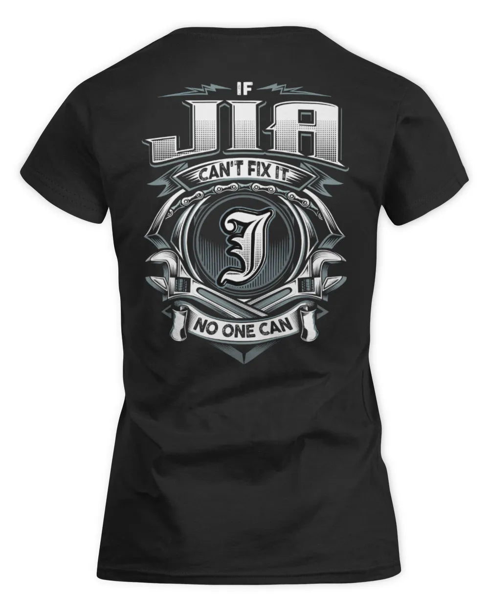 JIA AP81-K4-626 - Personalized Ahmed Quote Apparel “If Ahmed Can't Fix It, No One Can” - Women's Standard T-Shirt - Black