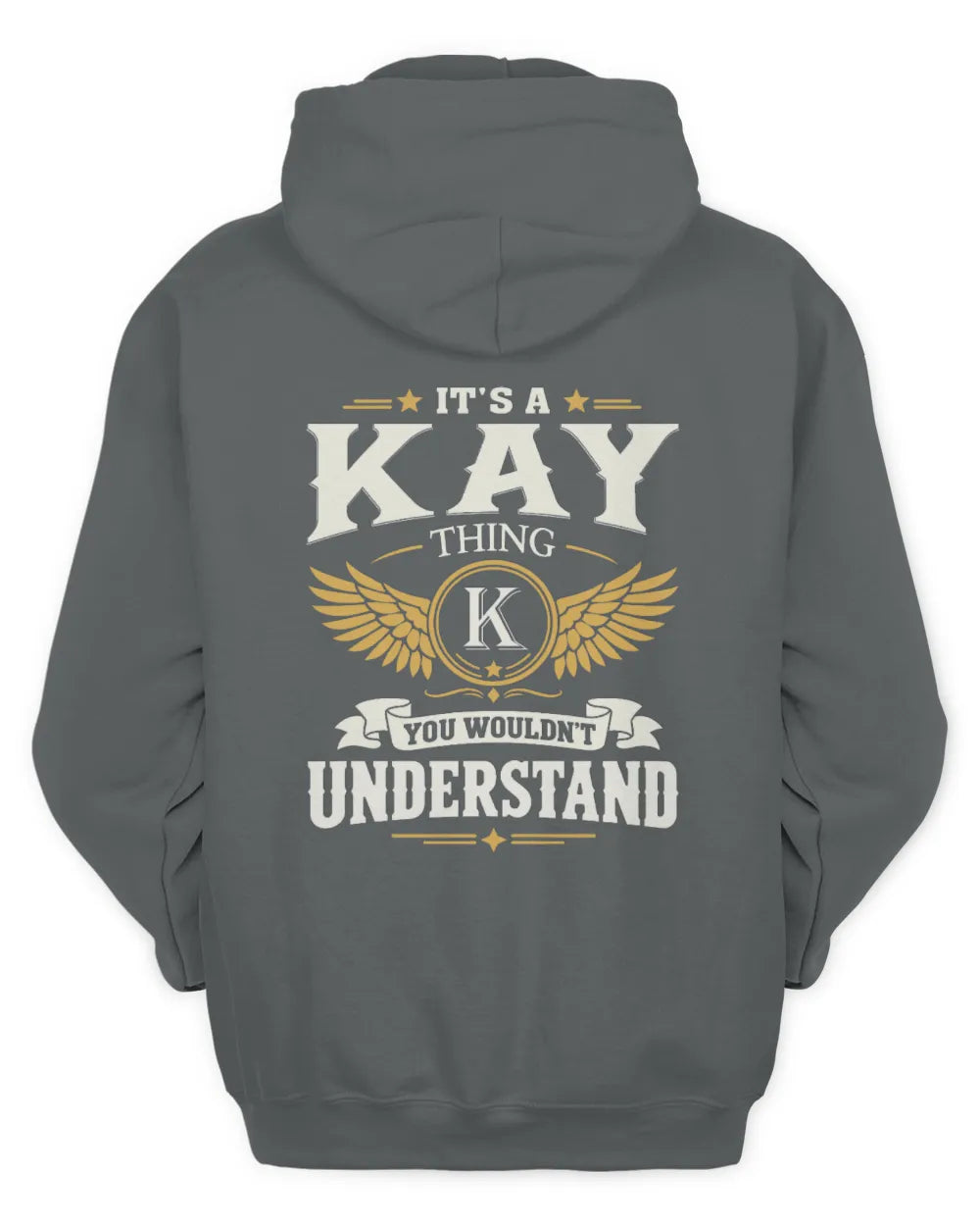 KAY KT06-M008 It’s a [NAME] Thing – You Wouldn’t Understand | Personalized Vintage T-Shirt - Unisex Hoodie - Charcoal