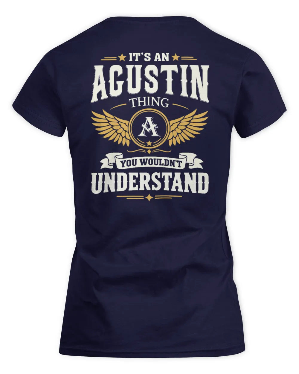 AGUSTIN KT06-M008 It’s a [NAME] Thing – You Wouldn’t Understand | Personalized Vintage T-Shirt - Women's Standard T-Shirt - Navy