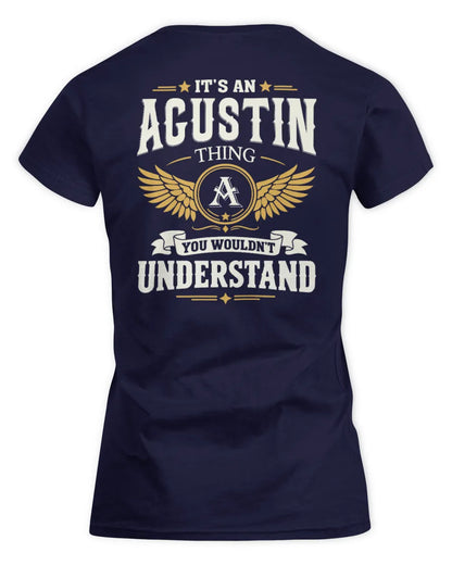 AGUSTIN KT06-M008 It’s a [NAME] Thing – You Wouldn’t Understand | Personalized Vintage T-Shirt - Women's Standard T-Shirt - Navy