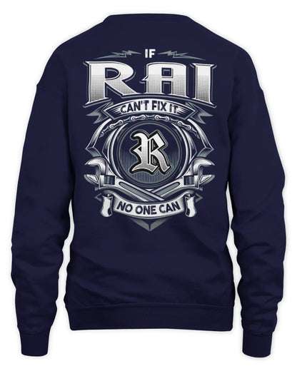 RAI AP81-K4-626 - Personalized Ahmed Quote Apparel “If Ahmed Can't Fix It, No One Can” - Unisex Sweatshirt - Navy