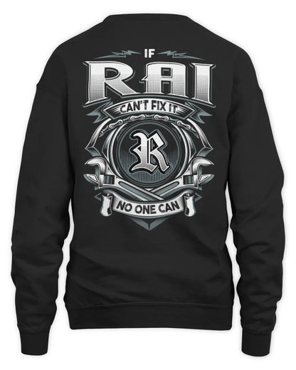 RAI AP81-K4-626 - Personalized Ahmed Quote Apparel “If Ahmed Can't Fix It, No One Can” - Unisex Sweatshirt - Black