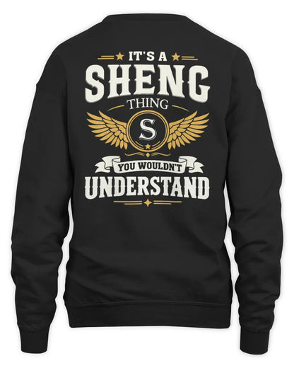 SHENG KT06-M008 It’s a [NAME] Thing – You Wouldn’t Understand | Personalized Vintage T-Shirt - Unisex Sweatshirt - Black