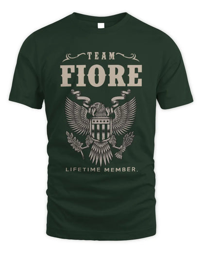 FIORE TP06-K82 – Personalized Classic Style Apparel “Team NAME Lifetime Member” - Unisex Standard T-Shirt - Forest Green