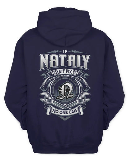 NATALY AP81-K4-626 - Personalized Ahmed Quote Apparel “If Ahmed Can't Fix It, No One Can” - Unisex Hoodie - Navy
