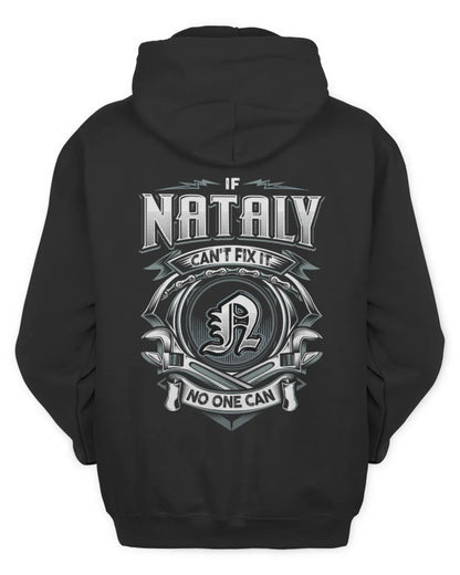 NATALY AP81-K4-626 - Personalized Ahmed Quote Apparel “If Ahmed Can't Fix It, No One Can” - Unisex Hoodie - Black