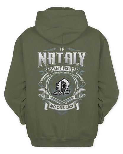 NATALY AP81-K4-626 - Personalized Ahmed Quote Apparel “If Ahmed Can't Fix It, No One Can” - Unisex Hoodie - Military Green