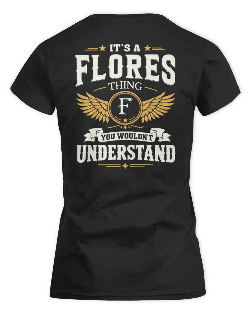 FLORES KT06-M008 It’s a [NAME] Thing – You Wouldn’t Understand | Personalized Vintage T-Shirt - Women's Standard T-Shirt - Black