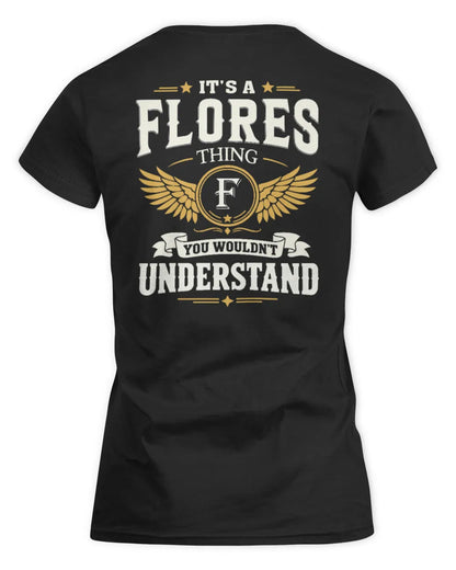 FLORES KT06-M008 It’s a [NAME] Thing – You Wouldn’t Understand | Personalized Vintage T-Shirt - Women's Standard T-Shirt - Black