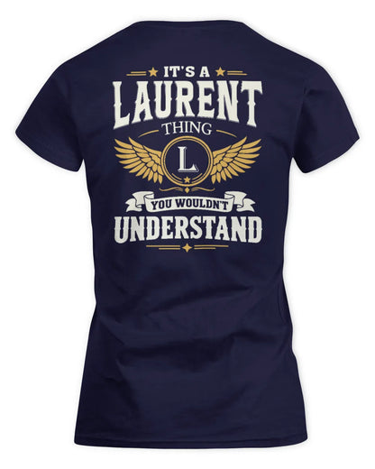 LAURENT KT06-M008 It’s a [NAME] Thing – You Wouldn’t Understand | Personalized Vintage T-Shirt - Women's Standard T-Shirt - Navy