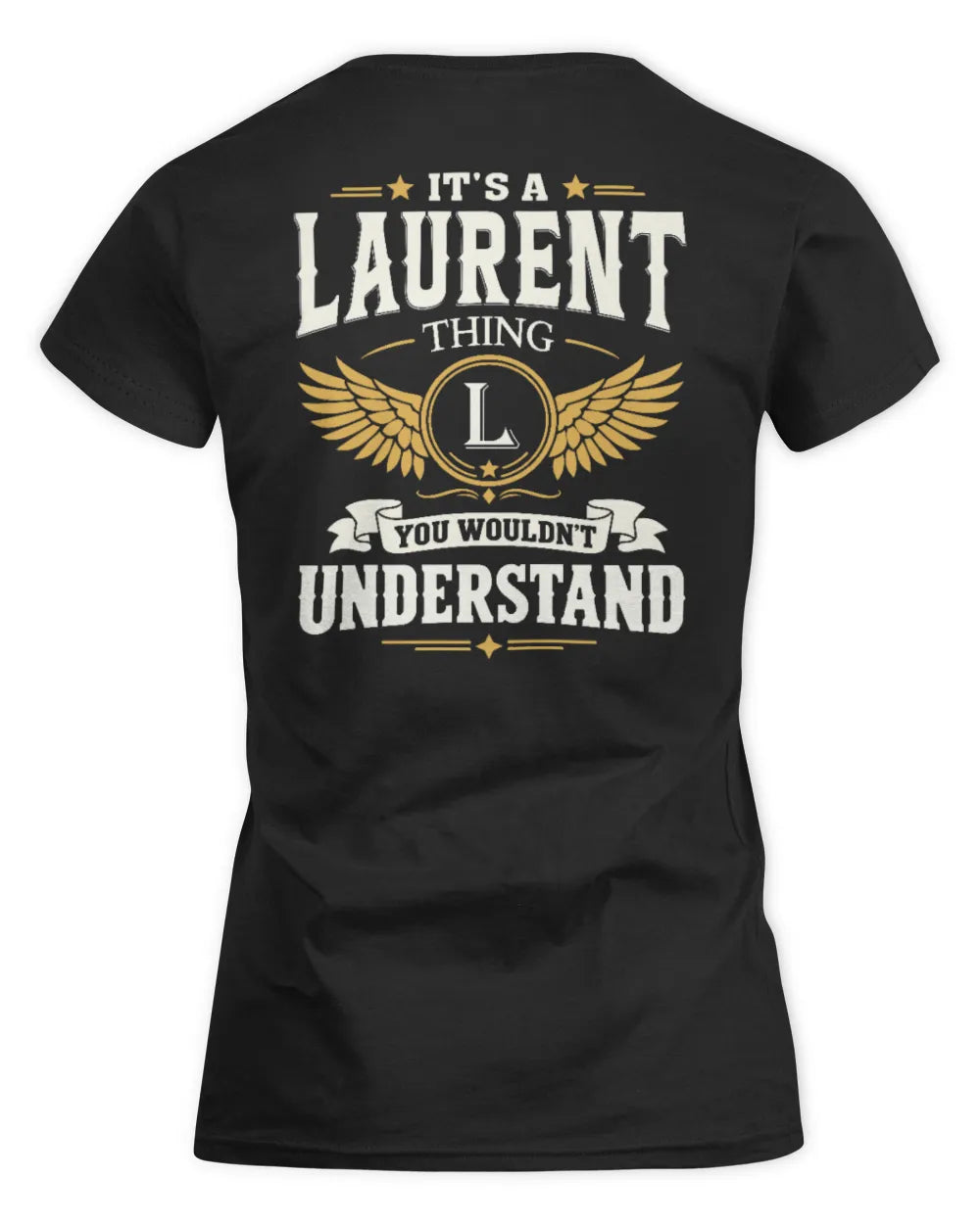 LAURENT KT06-M008 It’s a [NAME] Thing – You Wouldn’t Understand | Personalized Vintage T-Shirt - Women's Standard T-Shirt - Black