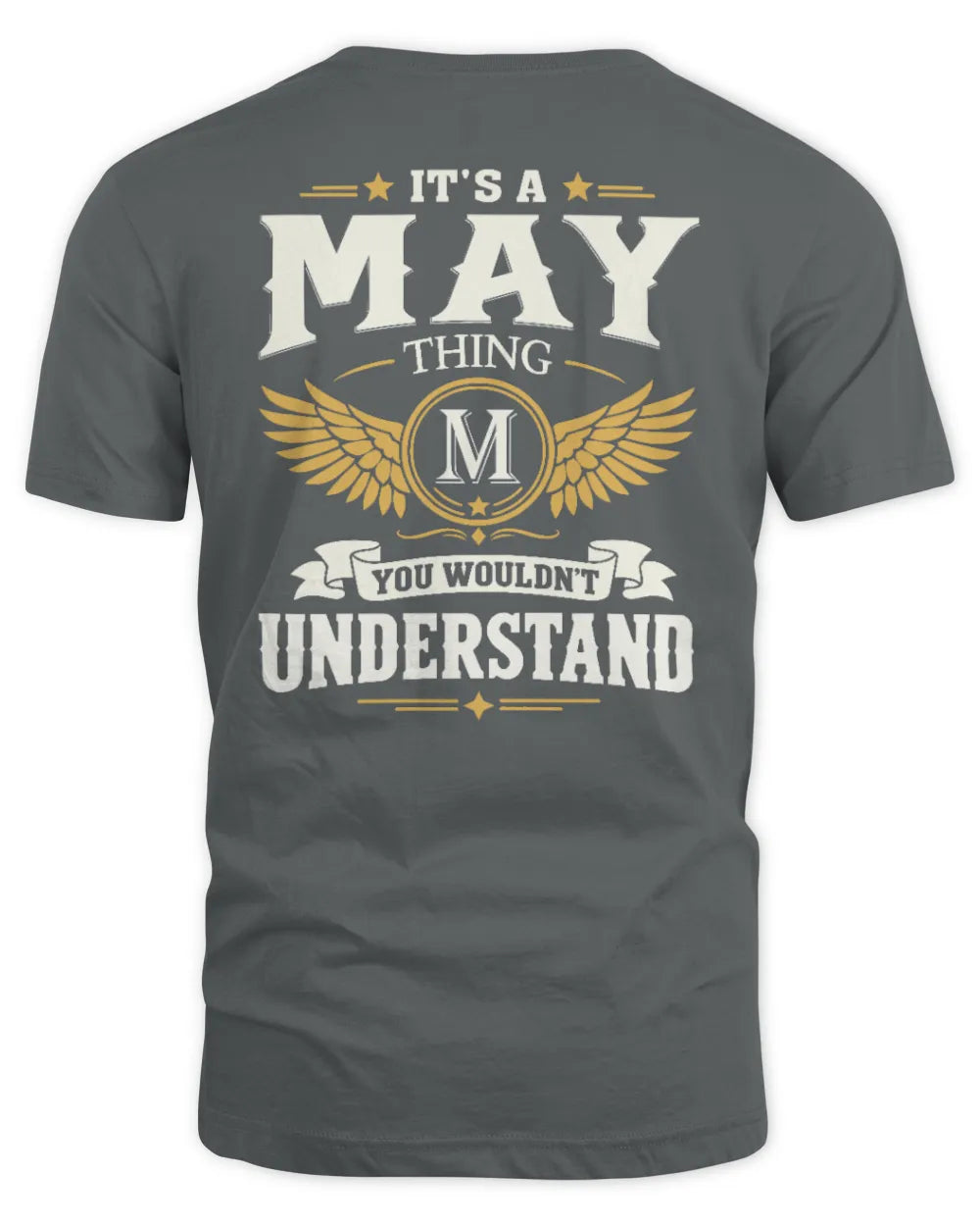 MAY KT06-M008 It’s a [NAME] Thing – You Wouldn’t Understand | Personalized Vintage T-Shirt - Unisex Standard T-Shirt - Charcoal