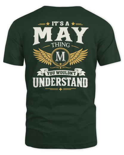 MAY KT06-M008 It’s a [NAME] Thing – You Wouldn’t Understand | Personalized Vintage T-Shirt - Unisex Standard T-Shirt - Forest Green