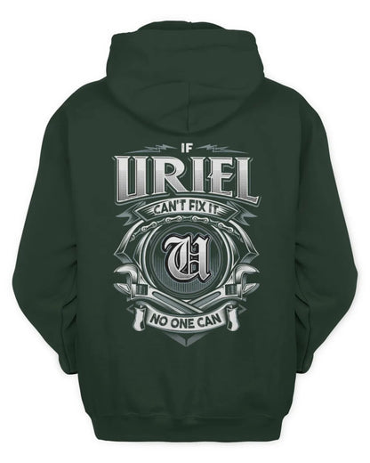 URIEL AP81-K4-626 - Personalized Ahmed Quote Apparel “If Ahmed Can't Fix It, No One Can” - Unisex Hoodie - Forest Green