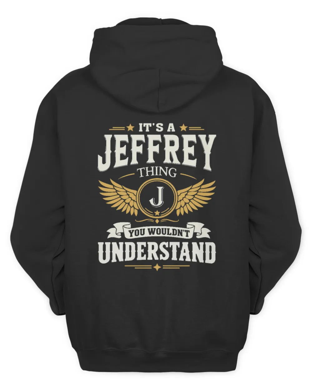 JEFFREY KT06-M008 It’s a [NAME] Thing – You Wouldn’t Understand | Personalized Vintage T-Shirt - Unisex Hoodie - Black