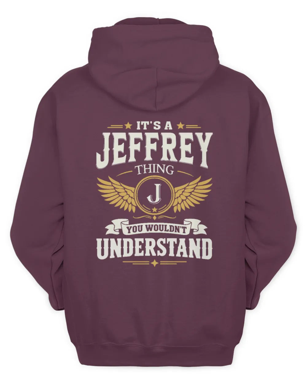 JEFFREY KT06-M008 It’s a [NAME] Thing – You Wouldn’t Understand | Personalized Vintage T-Shirt - Unisex Hoodie - Maroon