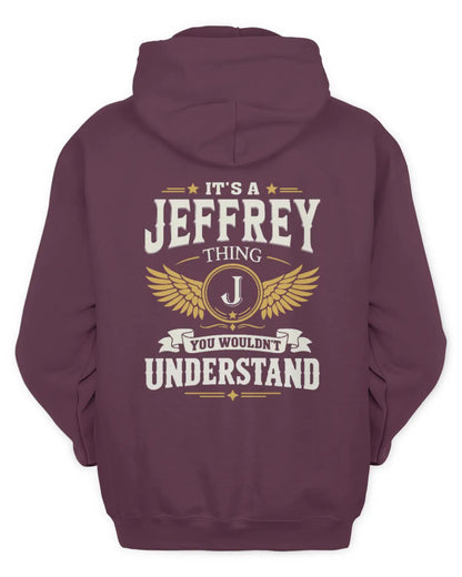JEFFREY KT06-M008 It’s a [NAME] Thing – You Wouldn’t Understand | Personalized Vintage T-Shirt - Unisex Hoodie - Maroon