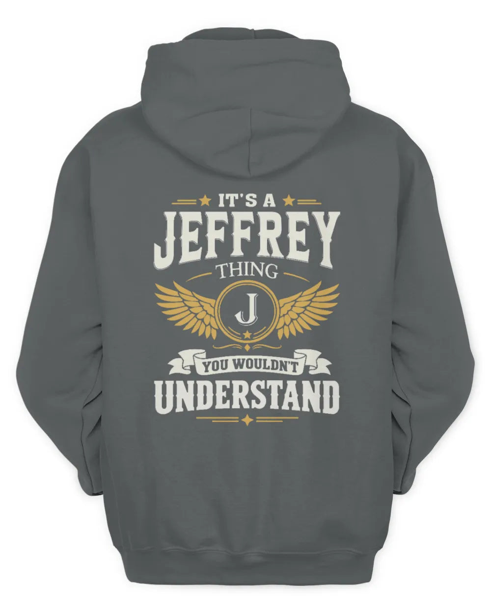 JEFFREY KT06-M008 It’s a [NAME] Thing – You Wouldn’t Understand | Personalized Vintage T-Shirt - Unisex Hoodie - Charcoal