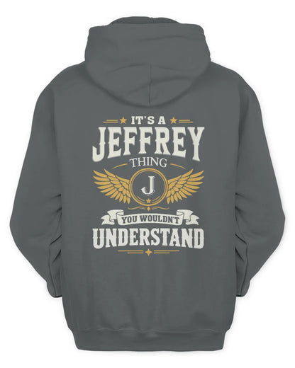 JEFFREY KT06-M008 It’s a [NAME] Thing – You Wouldn’t Understand | Personalized Vintage T-Shirt - Unisex Hoodie - Charcoal