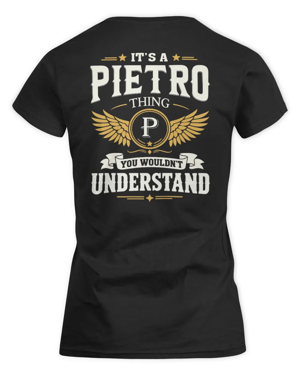 PIETRO KT06-M008 It’s a [NAME] Thing – You Wouldn’t Understand | Personalized Vintage T-Shirt - Women's Standard T-Shirt - Black