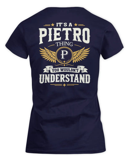 PIETRO KT06-M008 It’s a [NAME] Thing – You Wouldn’t Understand | Personalized Vintage T-Shirt - Women's Standard T-Shirt - Navy